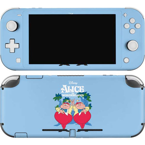 Disney Alice in Wonderland Tweedle Dee and Tweedle Dum Nintendo Switch Lite Skin